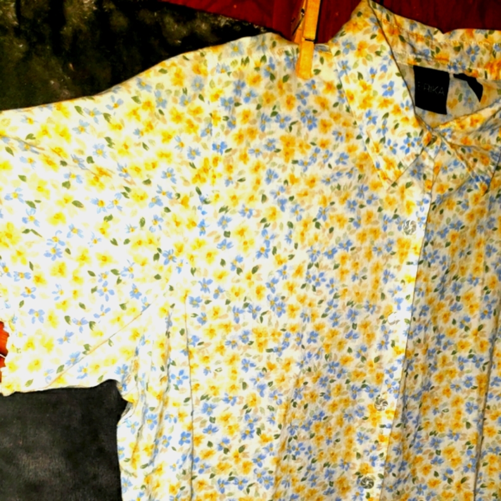 Women's (floral)top L